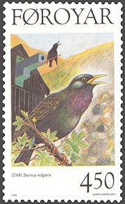 180px-Faroe_stamp_325_starling_(sturnus_vulgaris)[1]