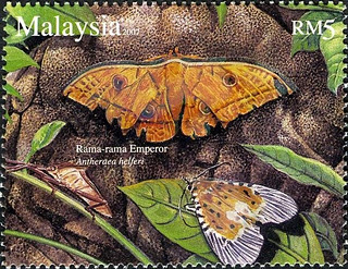 InsectsSeries_RM5_EmperorMoth _Stamp[1]