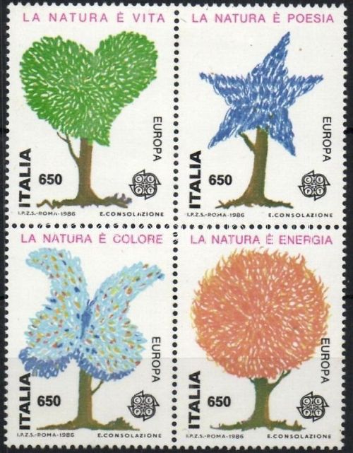 Italy-stamp-Europa-CEPT-Environment-protection-block-of[1]