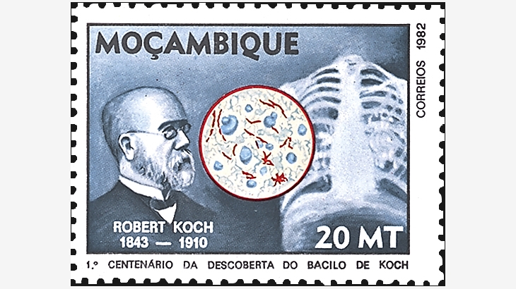 mozambique-robert-koch-stamp-1982