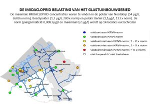Normoverschrijdingen IMIDACLOPRID glastuinbouwgebied 2015