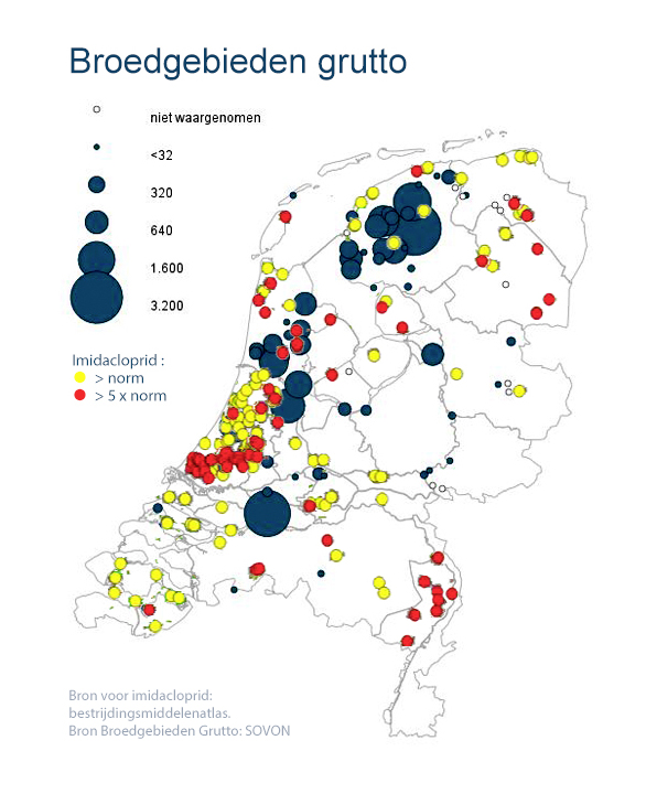 kaarten broedgebied Grutto