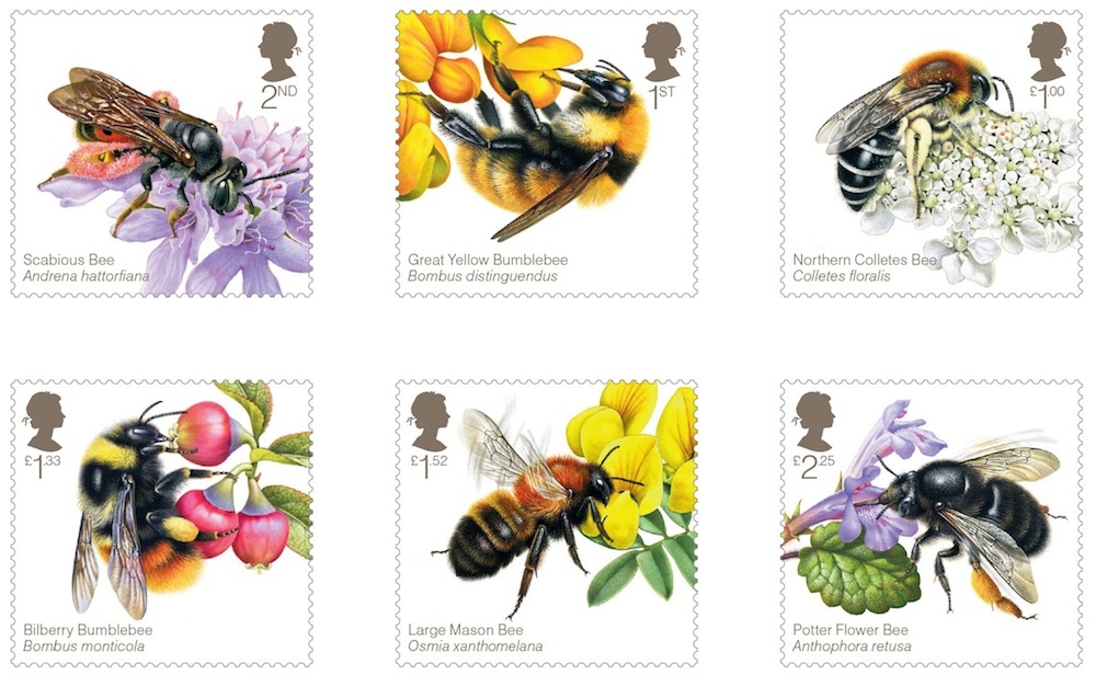 Bee_stamps_set