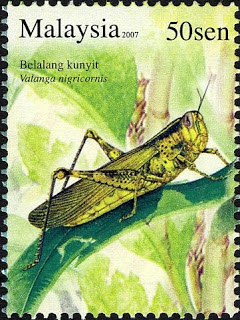 InsectsSeries_50sen_ValangaGrasshopper_Stamp[1]